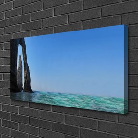 Foto quadro su tela Paesaggio marino roccioso 100x50 cm