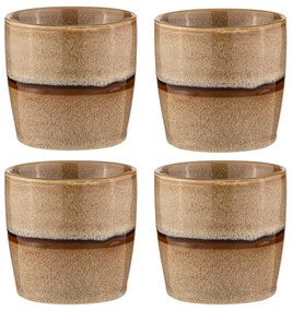 Tazze in set per espresso in marrone chiaro in porcellana 4 pz 350 ml Haven – Ladelle