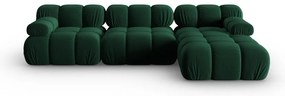 Divano in velluto verde 285 cm Bellis - Micadoni Home