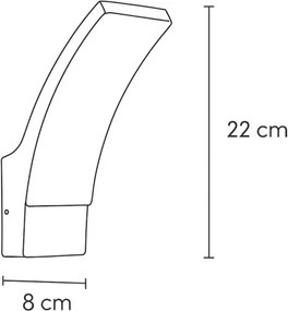 Brilagi - Applique a LED da esterno ARCELO LED/9W/230V IP44
