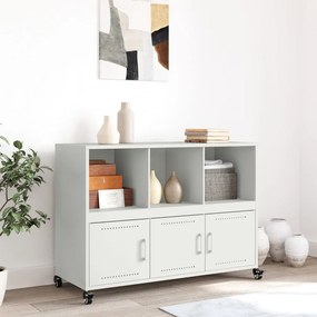 Credenza bianca 100,5x39x72 cm in acciaio