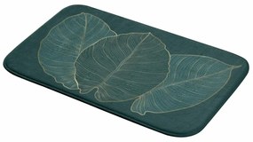 Tappetino per il bagno verde scuro 45x75 cm Jade – douceur d'intérieur