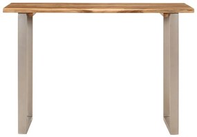 Tavolo da Pranzo 110x50x76 cm Legno Massello di Acacia