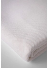 Plaid crema con basi di cotone, 140 x 180 cm Plain - Euromant