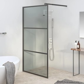 Parete Doccia Walk İn 100x195 Cm İn Vetro Scuro Esg Nero /