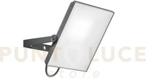 Proiettore led axel silver 50w 5500lm cct 3000k-4000k ip65 22,8x3,8...