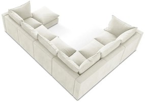 Divano angolare beige (con penisola a sinistra/a U) Manao – Makamii