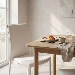 ALYSSIA - sedia moderna in ecopelle con struttura in acciaio