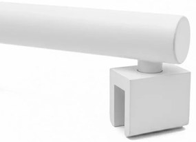 Parete doccia walk-in 77,3 cm cristallo trasparente 6mm profilo bianco Klug