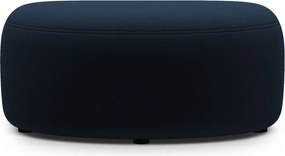 Poggiapiedi blu con rivestimento in velluto Kate – Micadoni