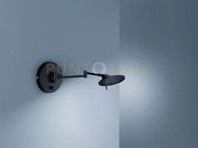 Kazan applique led 8w 800lm, 3000k doppio braccio snodabile nero op...