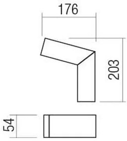 Redo 90510 - Applique a LED da esterno WOODY LED/10W/230V IP54 antracite
