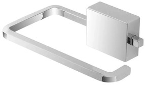 Porta rotolo carta igienica in acciaio cromo doppio fissaggio Velvet