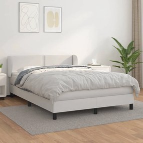 Giroletto A Molle Con Materasso Bianco 140x190 Cm İn Similpelle /