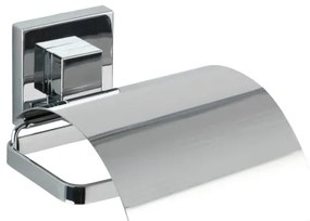 WENKO 22696100-Porta carta igienica VACUUM-LOC QUADRO ED 13x14 cm cromo lucido
