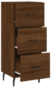 Credenza rovere marrone 34,5x34x90 cm in legno multistrato