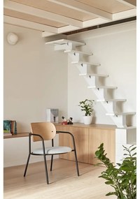 Sedia da pranzo grigia in rovere Eclipse - Teulat