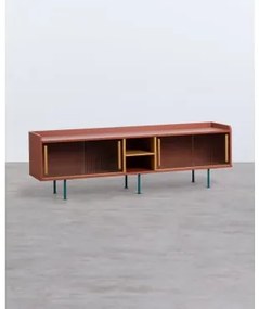 Mobile TV in MDF e Vetro Marina Terracotta - The Masie