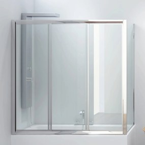 Parete vasca angolare 140x80cm P2000S - KAMALU
