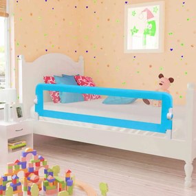 Sponde Letto Per La Sicurezza Dei Bambini 2 Pz Blu 150x42 Cm /