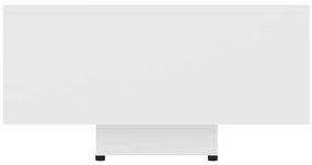 Tavolino da salotto bianco 85x55x31 cm in legno multistrato