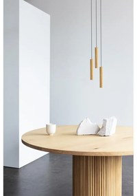 Lampada a sospensione a LED con paralume in legno ø 3 cm Chimes - UMAGE