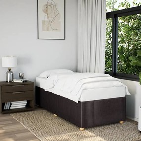 Giroletto Senza Materasso Marrone Scuro 80x200 Cm Tessuto /