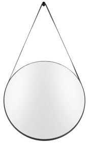 Specchio da parete con cornice nera Balanced, ø 47 cm - PT LIVING