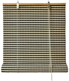 Tenda a pacchetto nera/di colore naturale in bambù 200x160 cm Vela – Gardinia
