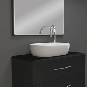 Top per lavabo Tiffany BADEN HAUS L 103 x H 1.9 x P 48 cm grafite mdf, opaco