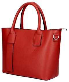 Borsa a mano in vera pelle MI5 rosso Made in Italy