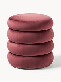 Pouf contenitore in velluto Alto