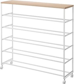 Scarpiera bianca in metallo 90,5x87x26 cm Tower – YAMAZAKI