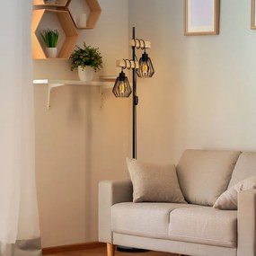 Lampada da terra Tabodi in acciaio, H 166.5 cm, E27 INSPIRE