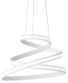 Lampada a sospensione moderna VUELTA a LED in metallo verniciato D57 cm BIANCO