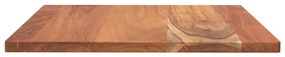 Piano per tavolo 60x60x3,8 cm quadrato legno massello di acacia