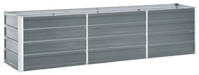 Letto Rialzato İn Acciaio Zincato 240x40x45 Cm Grigio /