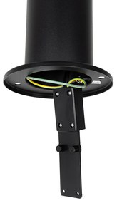 Lampada da palo moderna per esterni nera 45 cm IP44 - Rox
