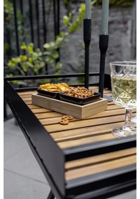 Set di 2 ciotole da portata in ceramica nera con vassoio Elo - Wenko