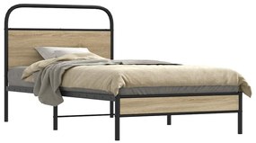Giroletto Senza Materasso Rovere Fumo 90x190 Cm İn Truciolato /