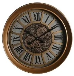 Orologio da Parete DKD Home Decor Dorato Cristallo Ferro 65 x 13 x 65 cm