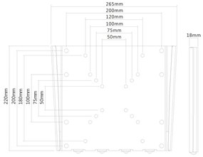 Supporto TV Fisso Neomounts FPMA-W110BLACK 10" 40" 35 kg