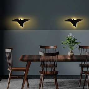 Lampada da parete LED nera Pacali – Opviq lights