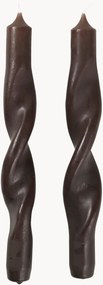 Set di 2 candele a bastoncino fatte a mano Twist