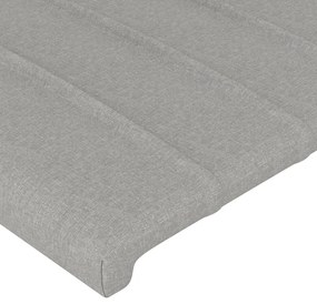 Testiere 2 pz grigio chiaro 72x5x78/88 cm in tessuto