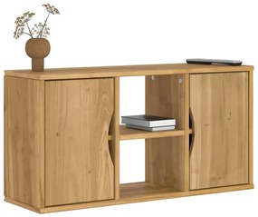 Mobile Porta Tv Odda 79x24x40 Cm İn Legno Massello Di Pino /