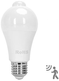 Lampadina LED A60 E27 12W 3000K con sensore movimento e crepuscolare - Aigostar