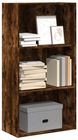 Libreria Rovere Fumo 60x30x114 Cm İn Legno Multistrato /
