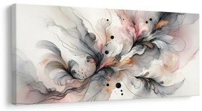 Quadro su tela – Linee floreali nella nebbia