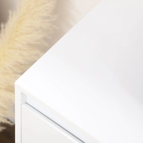 Credenza 12 Ripiani Interni 120x35x85 cm in Truciolato Bianco...